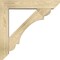 Ekena Millwork Olympic Slat Rough Sawn Bracket w/ Offset Brace, Douglas Fir, 6"W x 28"D x 28"H BKT0604X28X28OLY06RDF - alternate 2
